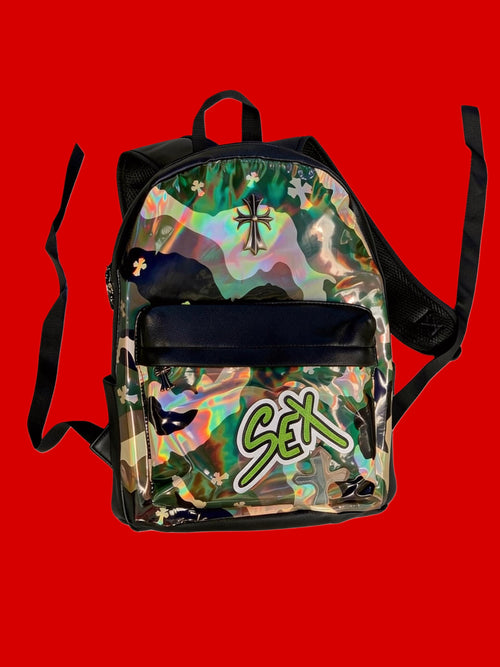 CHROME HEARTS (SEX) Leather BACKPACK🔥.